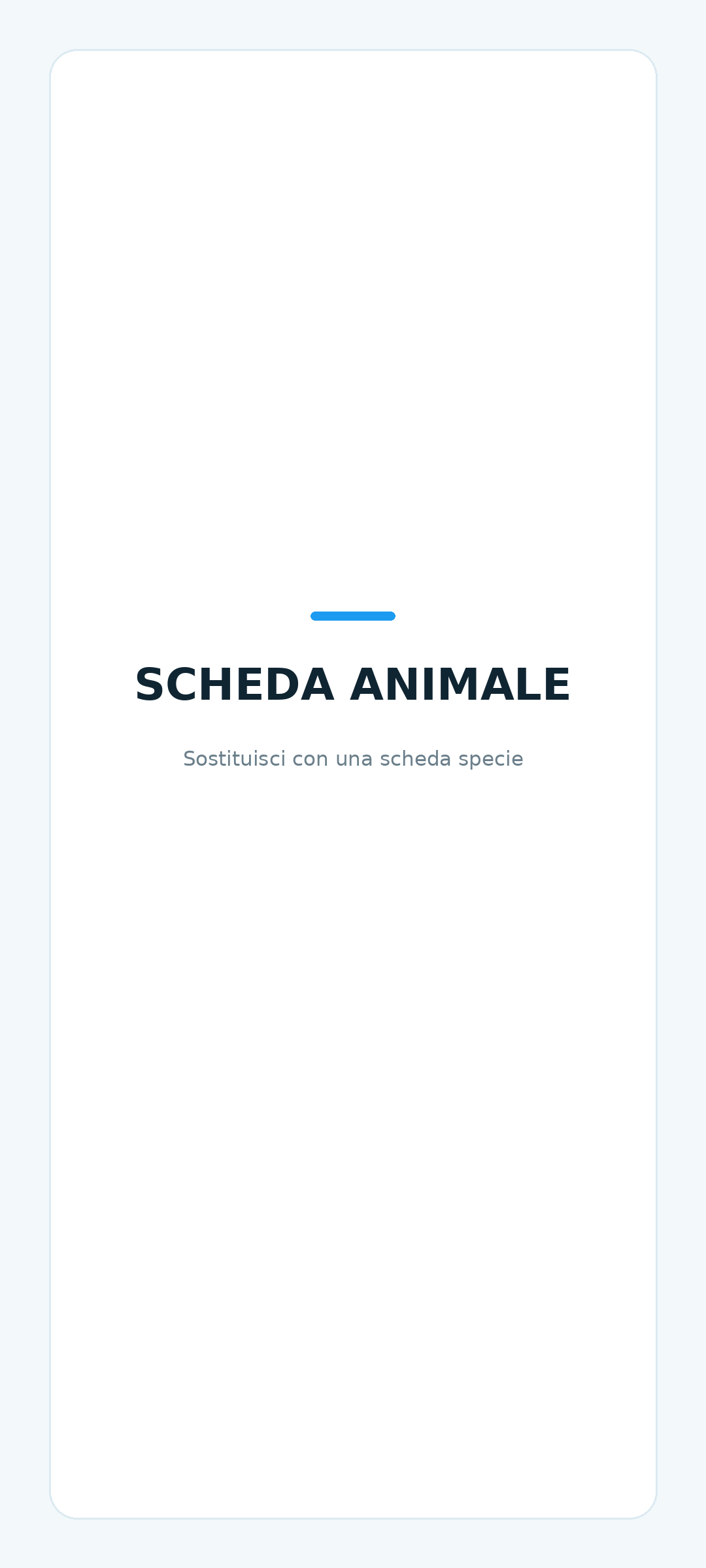 Scheda animale Exopedia